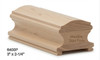 6400P Hard Maple Plowed Handrail