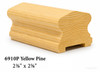 6910P Yellow Pine Plowed Handrail
