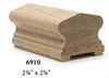 6910P Red Oak Plowed Handrail