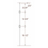 T-61 Double Knuckle Baluster Dimensional Information