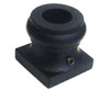 2GR900 Flat Shoe, 16mm for Round Balusters, Shown in Satin Black