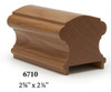6710P American Cherry Plowed Handrail