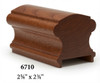 6710P Brazilian Cherry Plowed Handrail