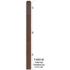 F-4002-48 48" Fluted 3-1/2" Newel Post with Chamfered Top