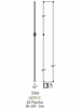 2556-LT Lite Single Knuckle Balusters  Dimensional Information