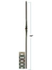 2570-LT Lite Single Knuckle Hollow Tubular Steel Baluster, 14mm