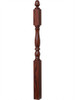4606 Plain Country Landing Newel Post - Mahogany