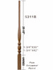 5311 36" Utah Classic Square Top Baluster Dimensional Information