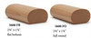 5600 Full Oval Handrai, or Oval with Flat Bottom - Alder