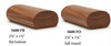 5600 Full Oval Handrai, or Oval with Flat Bottom - Hickory
