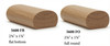 5600 Full Oval Handrai, or Oval with Flat Bottom - White Oak
