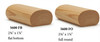 5600 Full Oval Handrai, or Oval with Flat Bottom - Yellow Pine