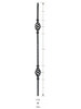 1122 Double Basket, Single Twist Iron Baluster