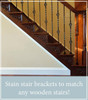 Stair Brackets can be stained or painted