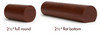 2250 Brazilian Cherry 2-1/4" Full Round or Round with Flat Bottom Handrail