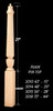 C-3018 Plain 72" Winder Pin Top Newel Post