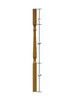 5638 38" Mission Style Baluster Dimensional Information