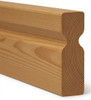 6003 2X6 Contemporary Handrail with Finger-Grips - Yellow Pine