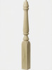  R-4811 48" Reeded Pin Top Ohio Starting Newel Post - Poplar