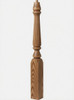  R-4811 48" Reeded Pin Top Ohio Starting Newel Post - Hickory