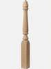  R-4811 48" Reeded Pin Top Ohio Starting Newel Post - Ash