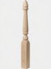  R-4811 48" Reeded Pin Top Ohio Starting Newel Post - Hard Maple