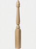  R-4811 48" Reeded Pin Top Ohio Starting Newel Post - Birch
