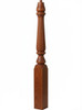  R-4811 48" Reeded Pin Top Ohio Starting Newel Post - Brazilian Cherry