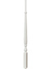 R-2715 40" Reeded Ohio Regency Stairways Baluster, Primed or Prefinished White