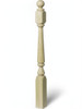 4840 48" Ball Top Ohio Starting Newel Post - Poplar