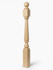 4840 48" Ball Top Ohio Starting Newel Post - Birch