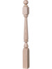 4840 48" Ball Top Ohio Starting Newel Post - Hard Maple