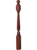 4840 48" Ball Top Ohio Starting Newel Post - Mahogany