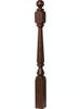 4840 48" Ball Top Ohio Starting Newel Post - Walnut