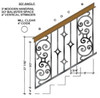 30-degree Angled stair with Seville Balustrade