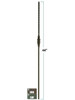 2766 Single Beehive Hammered Baluster