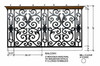 Bordeaux Decorative Panels, Dimensional Information for Balcony
