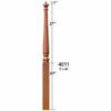 SP-4011 Red Oak Colonial Pin Top Starting Newel Post