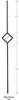 3406 One Diamond Tubular Steel Forma Baluster