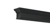 The Henry MDF Mantel Shelf, Painted Black, Left Corner