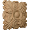 Acanthus Rosette, 2-3/4" Angled View