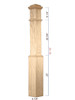 C-4091 Plain Traditional Box Newel Dimensional Information