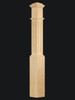 C-4091-F Fluted Traditional Box Newel