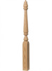F-4811 48" Fluted Pin Top Ohio Starting Newel Post - Yellow Pine