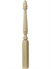 F-4815 60" Fluted Pin Top Ohio Landing Newel Post - Poplar