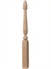 F-4815 60" Fluted Pin Top Ohio Landing Newel Post - Ash