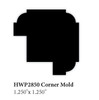 2850 1.25" x 1.25" Corner Molding