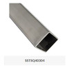 SSTSQ40304 40mm (1.5748") Square Tube Grade 304 Stainless Steel
