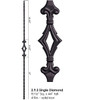 HF2.9.3 Tuscan Single Diamond Iron Baluster