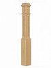 AFP-4091 Actual Flat Pox Newel Post, White Oak